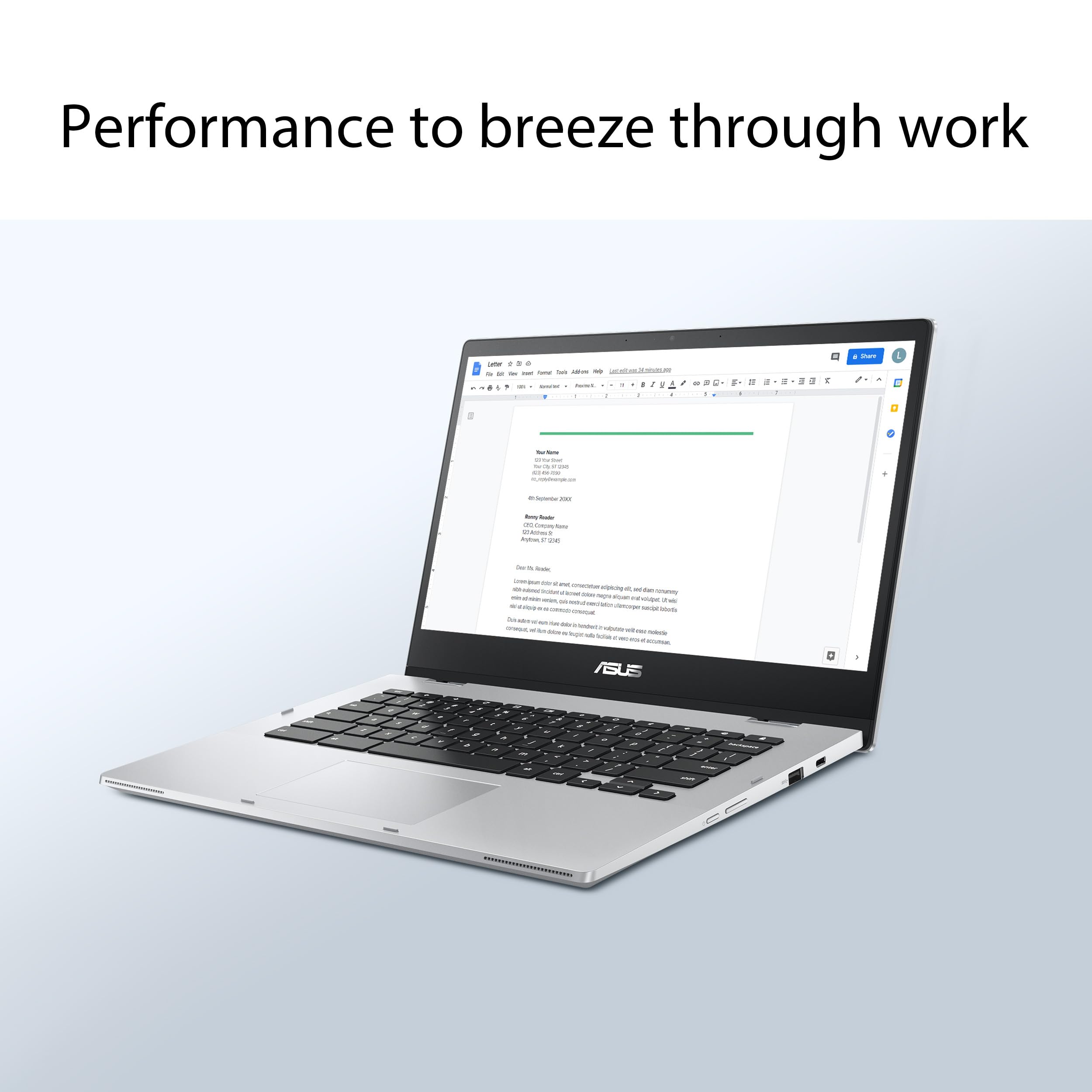 ASUS Chromebook Flip CX1 Convertible Laptop, 14