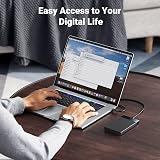UGREEN 2.5 Inch USB C SATA Hard Drive Enclosure USB C SSD Caddy 6Gbps Tool Free view 6