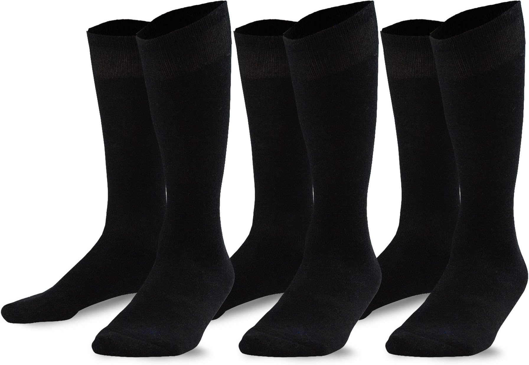 TeeHee Bamboo All Sports Half Cushion Socks with Arch Support 3-Pairs Pack