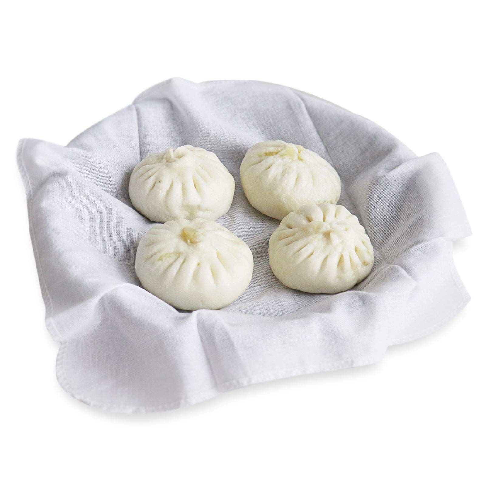 Lautechco® 5 PCS Fil Tissu respirant Bamboo Steamer cuits à la vapeur Riz dumplings avec filtre de gaze tiroir Tissu cuiseur vapeur anti-adhésif