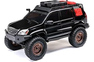Axial RC Truck SCX24 Lexus GX 470: 1/24 4WD RTR (Everything Needed to Run is Included), Black, AXI-1532T3