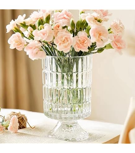 Amazon.com: Aderia F-70400 Glass Vase, Large, Clear, Diameter 6.7