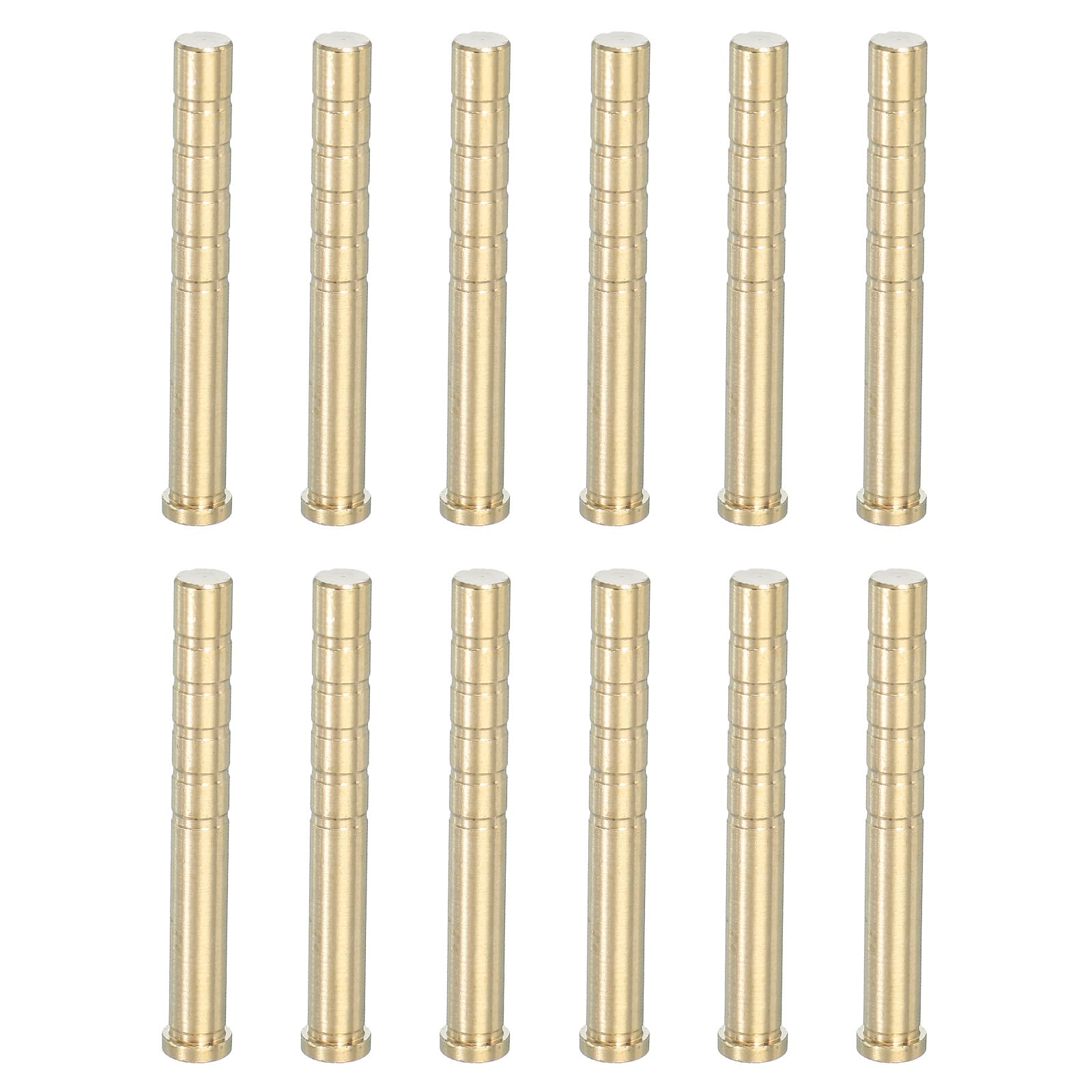 Photo 1 of PATIKIL 150 Grain Archery Arrow Brass Insert, 12 Packs Insert Screw Copper Brass Arrow for .244/6.2mm Carbon Arrows