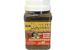 EPIC REPELLENTS Rabbit Scram All Natural Granular Repellent - All-Natural, Animal, People and Pet Safe Granule (2.5 lb Shaker)