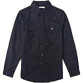 Tronjori Boys Button Down Long Sleeve Dress Shirt Two Pockets