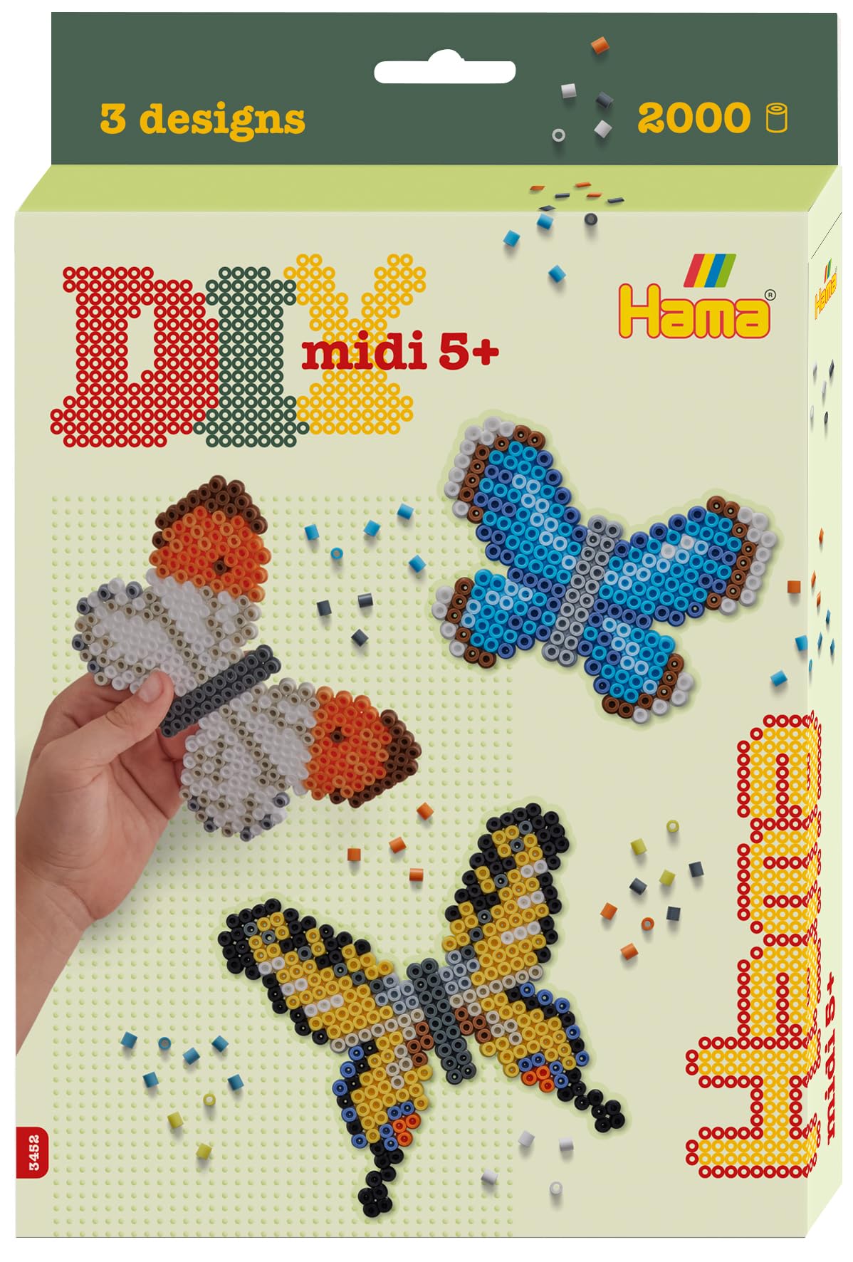 Hama Beads DIY - Butterflies Hanging Box | Fuse Beads Mosaic Decoration Arts & Craft for Creative Children Ages 5+, Official Beads Set