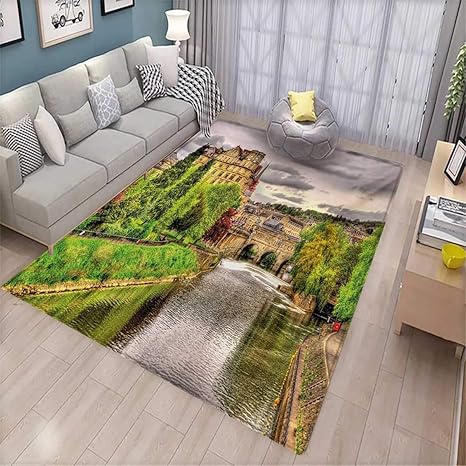Amazon Com Landscape Girls Bedroom Rug Nature Themed View