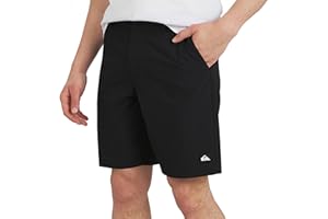 Quiksilver Mens Regular Fit Fixed Waist Water Friendly Active Hybrid Shorts