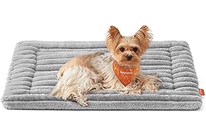 Feandrea Dog Bed Mat, M, 75 x 50 cm, Pet Blanket for Dogs and Cats, Machine Washable Warm Pet Mattress, Dove Gray UPPB042GD01