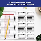VSafety V Safety Professional Visitor Book Refill 100 Passes 90x60mm GDPR view 7