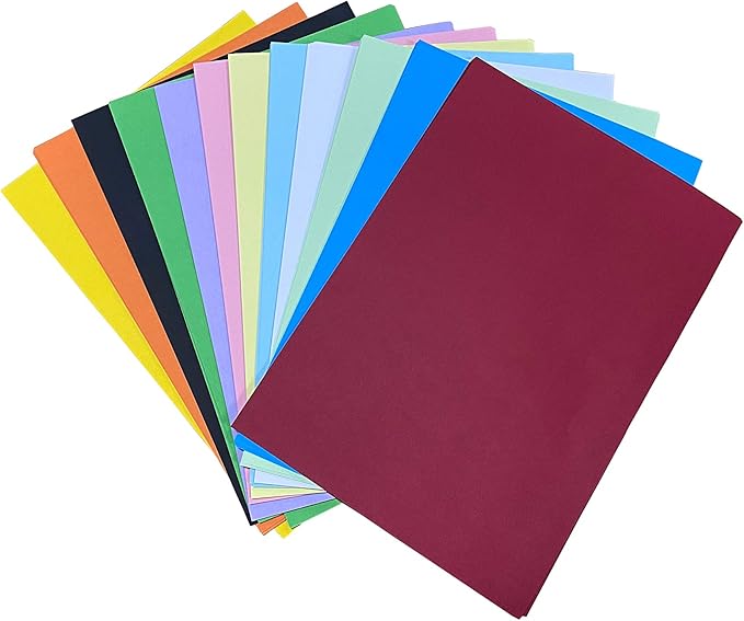 60 sheets colored A4 paper, Origami Paper Double Sided Color, colorful
