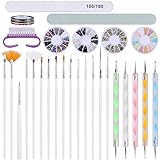 Amazon.com : Dl Professional Double Sided Nail Art Brushes