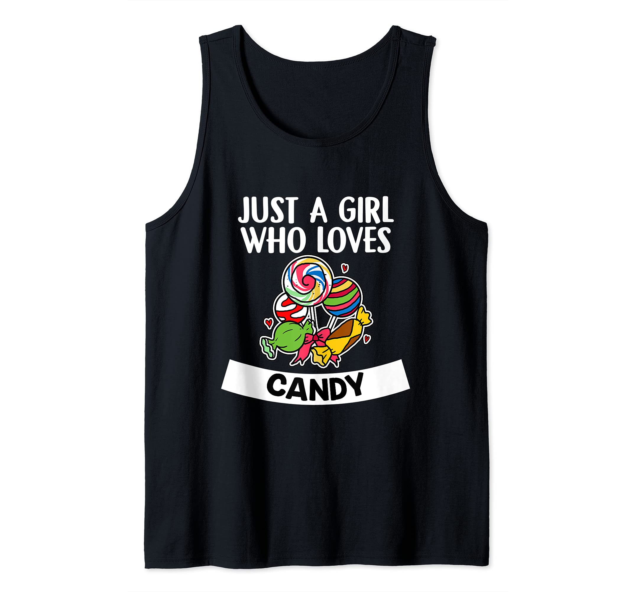 Just A Girl Who Loves Candy Cute Jelly Sweets Costume Tank Top