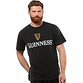 Guinness Harp Premium Irish Beer Shirts for Men | Mens Vintage Shirts with Alcohol Logos | Ireland Beer Gifts