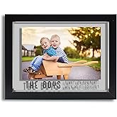 MIMOSA MOMENTS Expressions Floating Picture Frame, Self Standing (Black, The Boys)