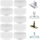 10 Pack Washable Steam Mop Pads for Bissell 1940A Powerfresh Steam Mop | 1940 1806 2685A 2814 1544A 2075A Steam Mop Pads, Pet Lift-Off Plus Slim Scrubbing Steam Mop Replacement Pad