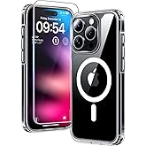 TAURI for iPhone 16 Pro Max Case, Compatible with MagSafe, Clear | with Screen Protector, Not-Yellowing Military-Grade Protection, Shockproof Slim Magnetic Case for iPhone 16 ProMax