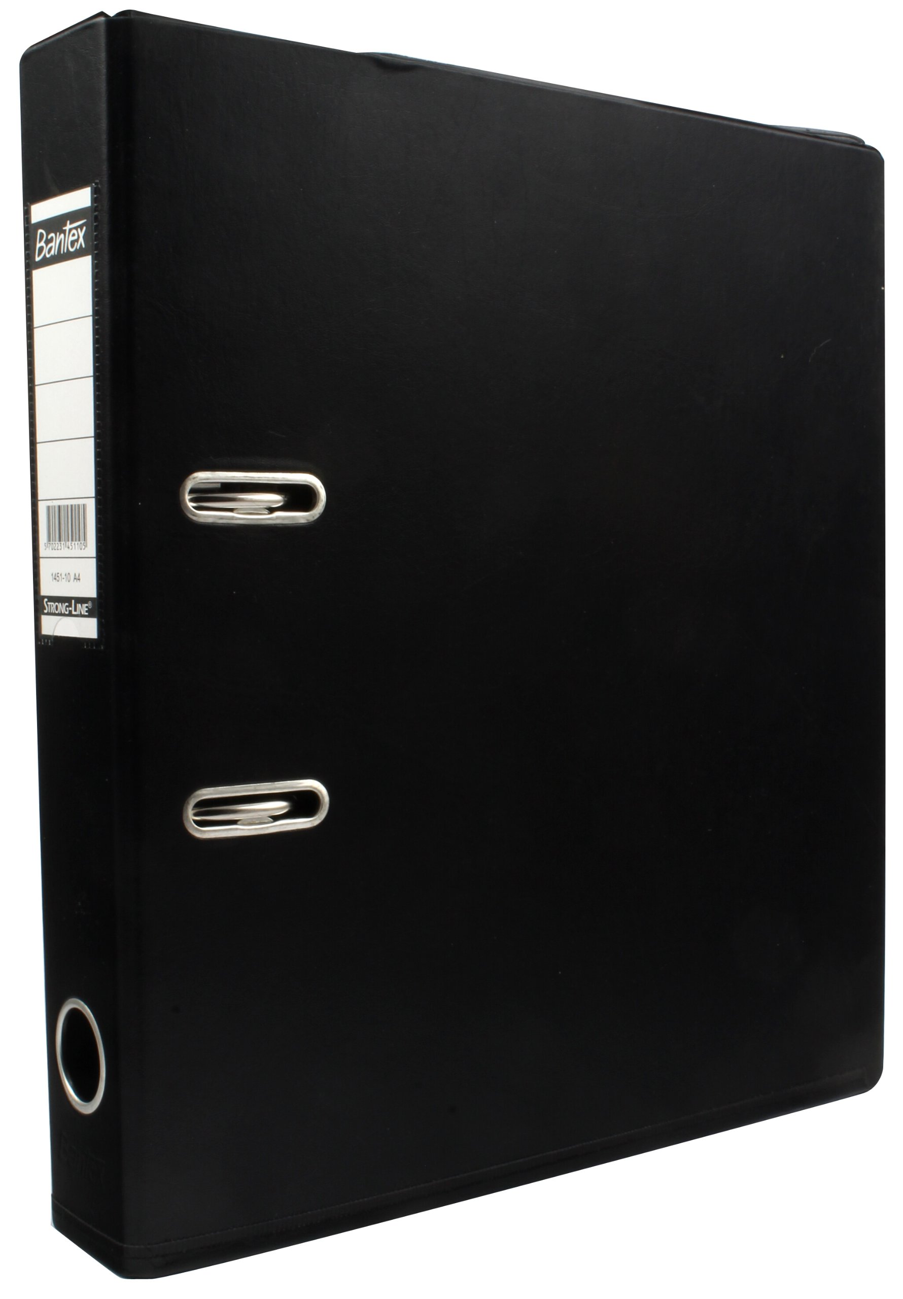 Bantex Mini Lever Arch File PVC Slotted 50mm Spine A4 Black Ref 145110