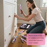 Enventor Pink Tool Kit Set 108Pcs Women’s Hand Tool with Storage Toolbox view 3