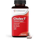 Choles-T - Cholesterol Support Supplement for Men &amp; Women - 90 Capsules | Supports Healthy Cholesterol Levels &amp; Enhances Liver Function - Red Yeast Rice, CoQ10, Beta Sitosterol, Guggul &amp; Phytosterols
