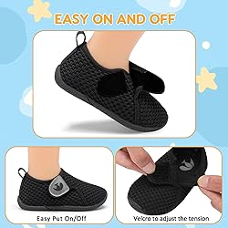 FEETCITY Toddler First Walking Shoes Slip On