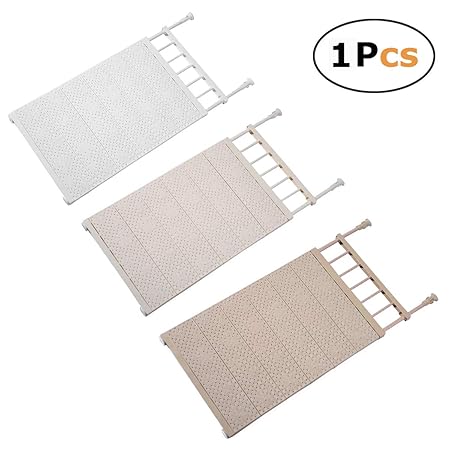 pet-lifeeling Skalierbare Layered Trenner Aktualisierte Version Verstellbar Aufbewahrung Regal für Kleiderschrank Kühlschrank