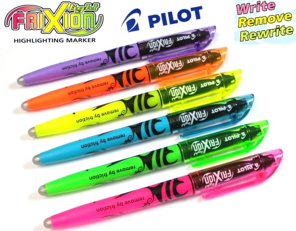 Pilot FriXion Light 4136S6 Highlighters, Pack of 12, Pink/Yellow/Green/Blue/Purple/Orange, multicoloured, 1 count (Pack of 12) - Image 5