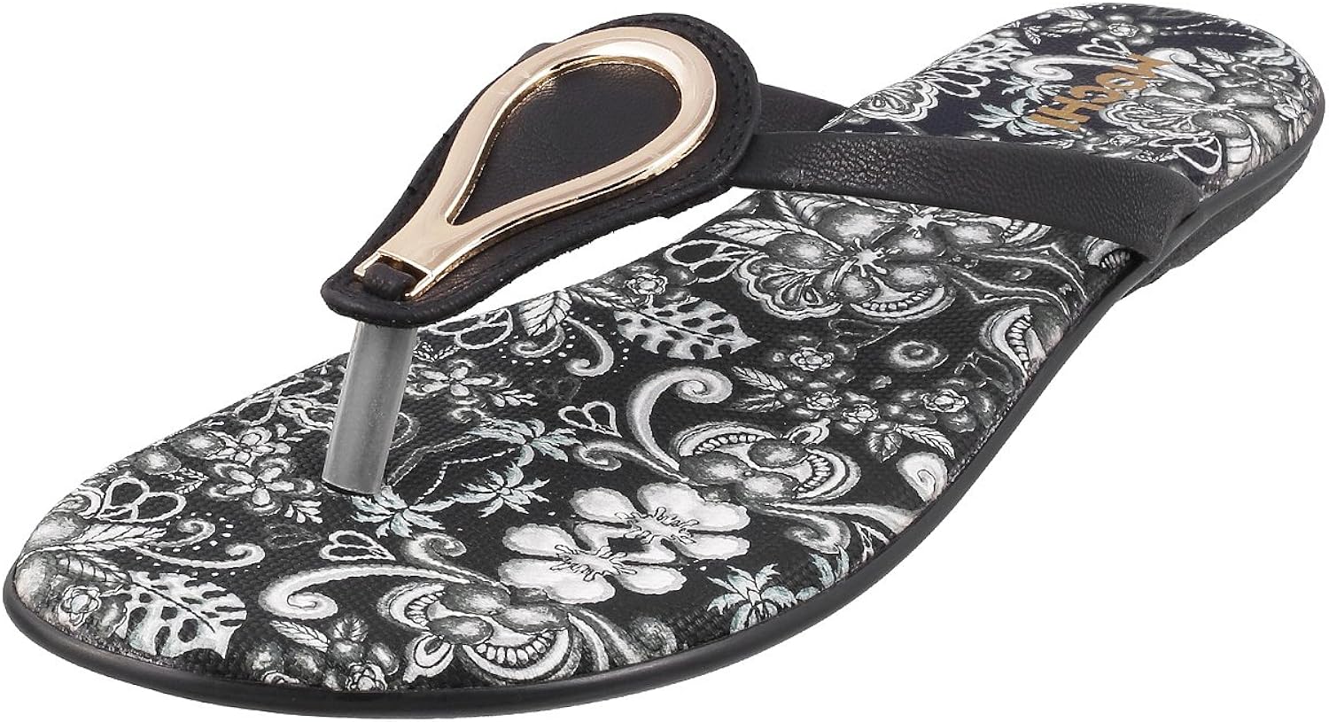Amazon.com: Mochi Black Fashion Slippers - 6 UK (39 EU) (32-9917): Shoes