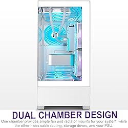 FOIFKIN PC Case - Pre-Installed 6 PWM ARGB Fan, ATX
