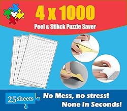 25 Puzzle Saver Sheets - 4 1000 Piece Jigsaw