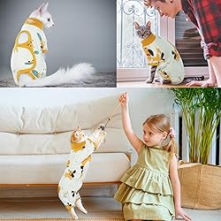 Bonaweite Cat Recovery Suit Kitten Onesie for Cats