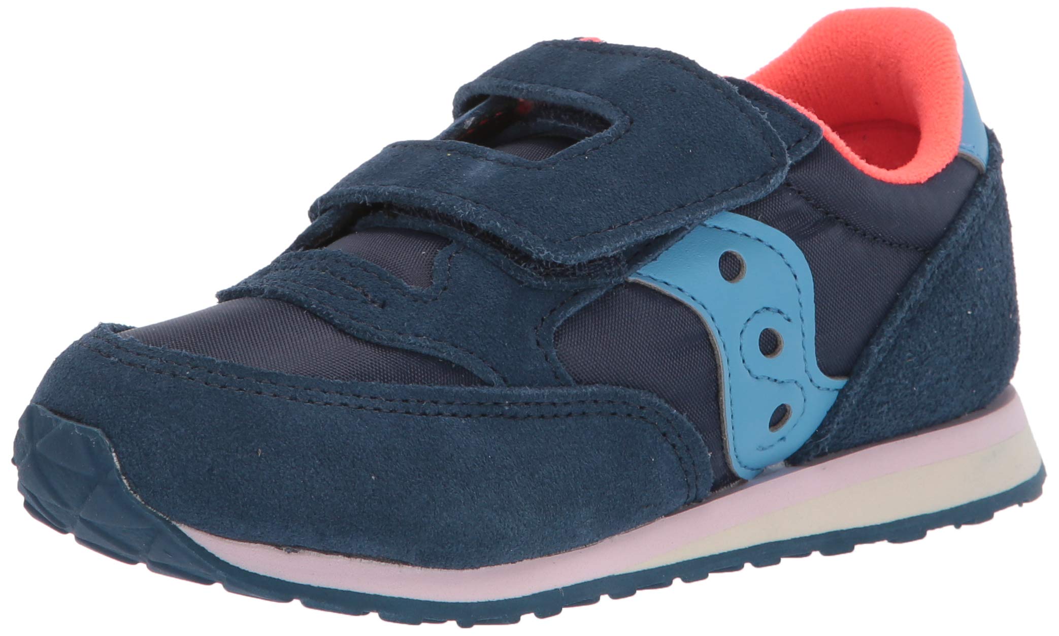 Saucony girls Baby Jazz Hook & Loop Sandal, Navy, 4
