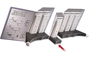 Durable Extension Set for SHERPA Design Reference System with 10 Double-Sided Panels - Letter-Size 8.5" x 11" Inches - Gray Desk Reference Organizer