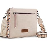 Wrangler Aztec Crossbody Purse Medium Shoulder Bags for Women Western Handbag with Guitar Strap