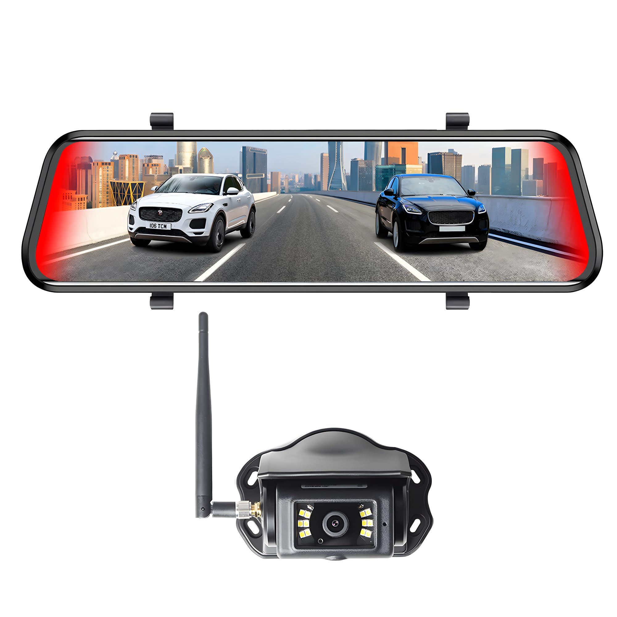 Photo 1 of Haloview Byte Tango BT11 Wireless 1080P Rear View Mirror RV Backup Camera System w/BSD Forewarning
