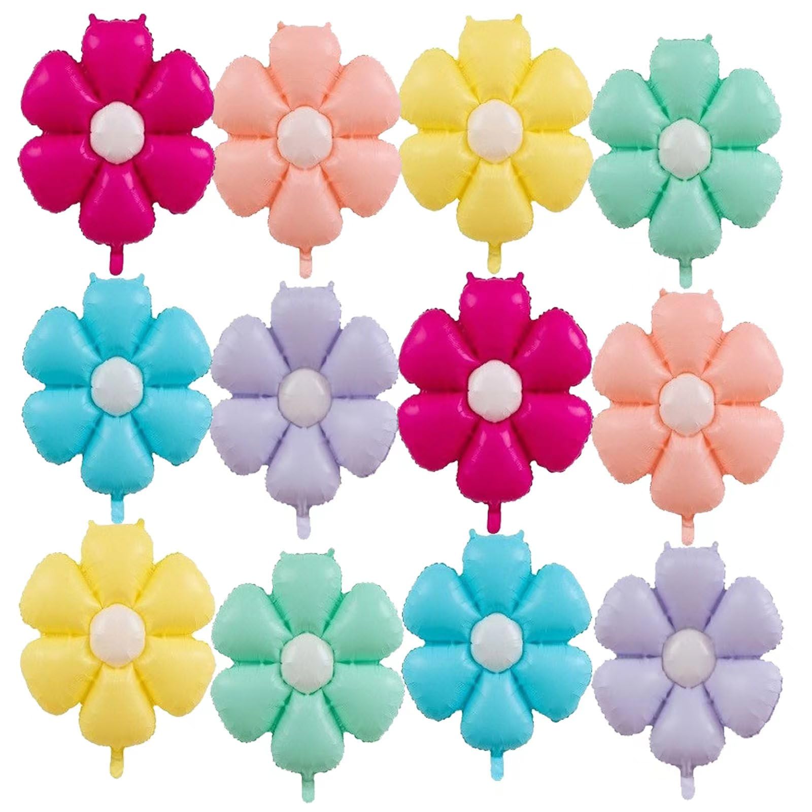 Photo 1 of GOTPASS 12 Pcs Daisy Balloons Flower Balloons Flower Theme Party Supplies Baby Shower Girls Birthday Party Wedding Decoration
