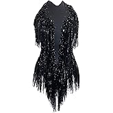 JUBAODS Sparkly Diamante Fringe Bodysuit Women Sexy Dancer Celebrate Outfit Prom Bar Birthday Nightclub Drag Queen Costume
