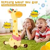 seOSTO Dancing Giraffe Toy Singing Repeating Baby Talking Plush Giraffe view 5