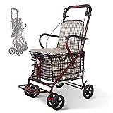 Heavy Duty Foldable Shopping Cart with
