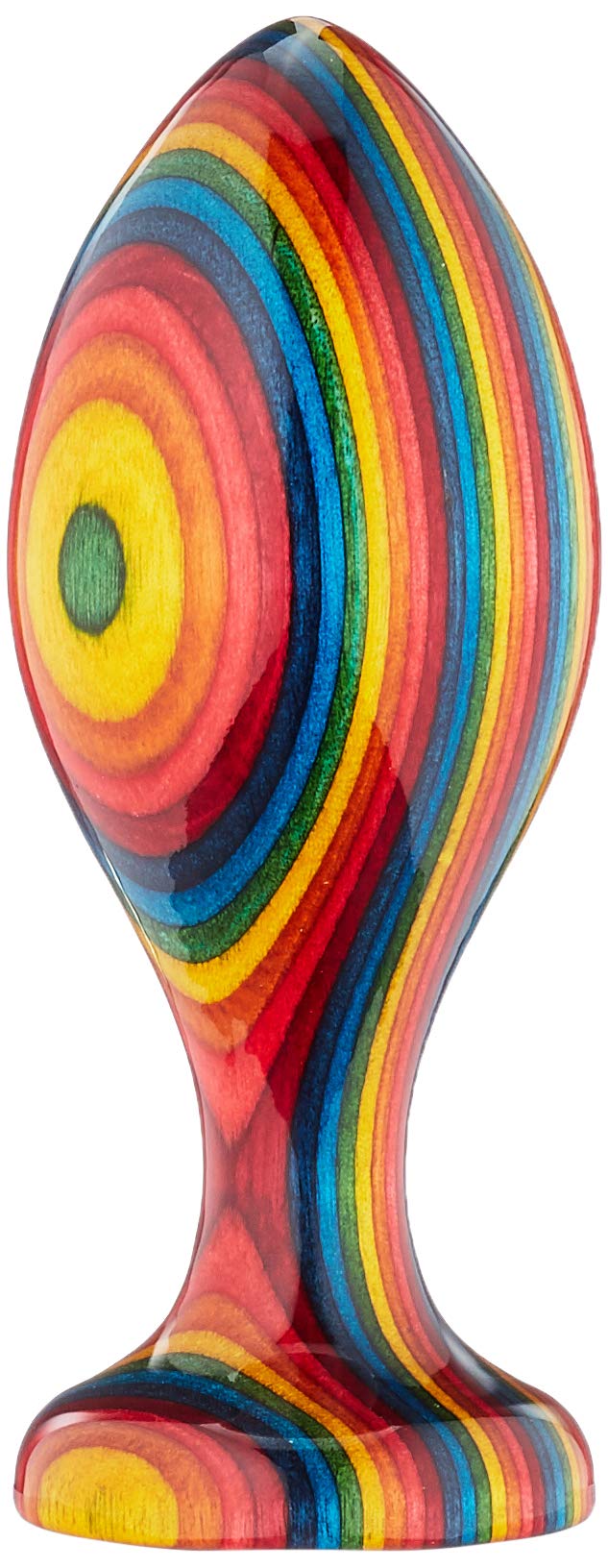 Teatiamo Wooden Anal Plug Rainbow Northern Light Large, 0.27 kg E30390