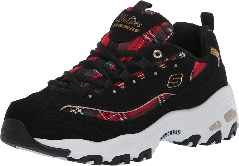 skechers d'lites womens red