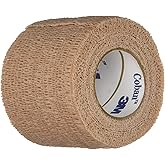 3M Coban Self-Adherent Wrap, Self Adherent Wrap Used to Secure Dressings and Other Devices, Compress or Protect Wound Sites and Immobilize Injuries, Tan, 2" x 5 yds, Each