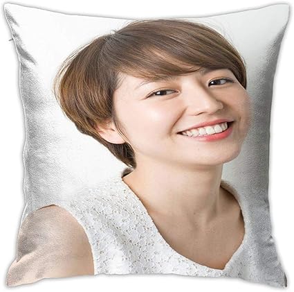 Amazon かわいい枕カバーとスタイリッシュなインテリア枕カバー背もたれソファ車抗菌消臭洗える 長澤 まさみ ながさわ まさみ 45x45cm 枕カバー ピローケース オンライン通販