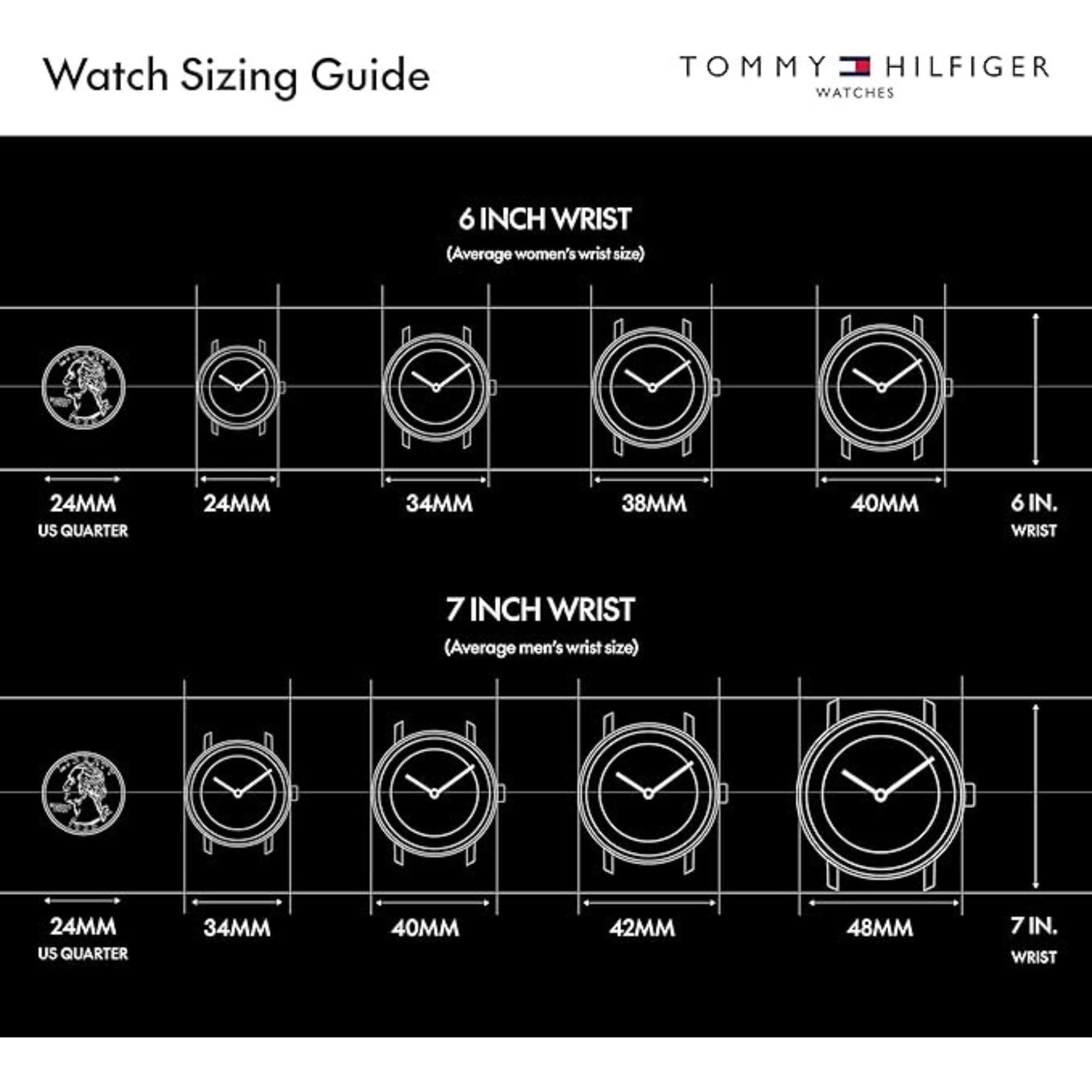 Tommy Hilfiger Men's Multifunction Quartz Watch – 46mm Stainless Steel Case, Racing-Inspired Design, 5 ATM Water Resistant, Elegant Modern Timepiece, Gift for Him