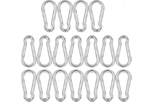 Yeecheng Heavy Duty Spring Snap Hook,Galvanized Steel Snap Hook Carabiner Clip,500LBS Holding Capacity Spring Clips for Wing Hammock Gym Outdoor