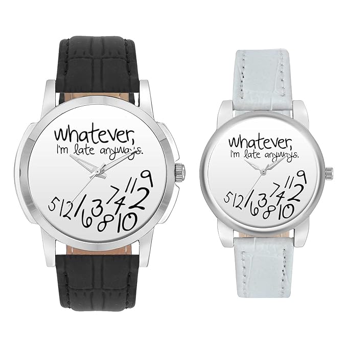 Gifts for Couple, Multicolor Dial Wrist Watch for Men and Women