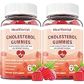 Healtionist 2 Packs Cholesterol Supplements with 2000 Mg Plant Sterols & Stanols, Citrus Bergamot, Red Yeast Rice, Lowering, Mixed Berry Flavor, 120 Counts