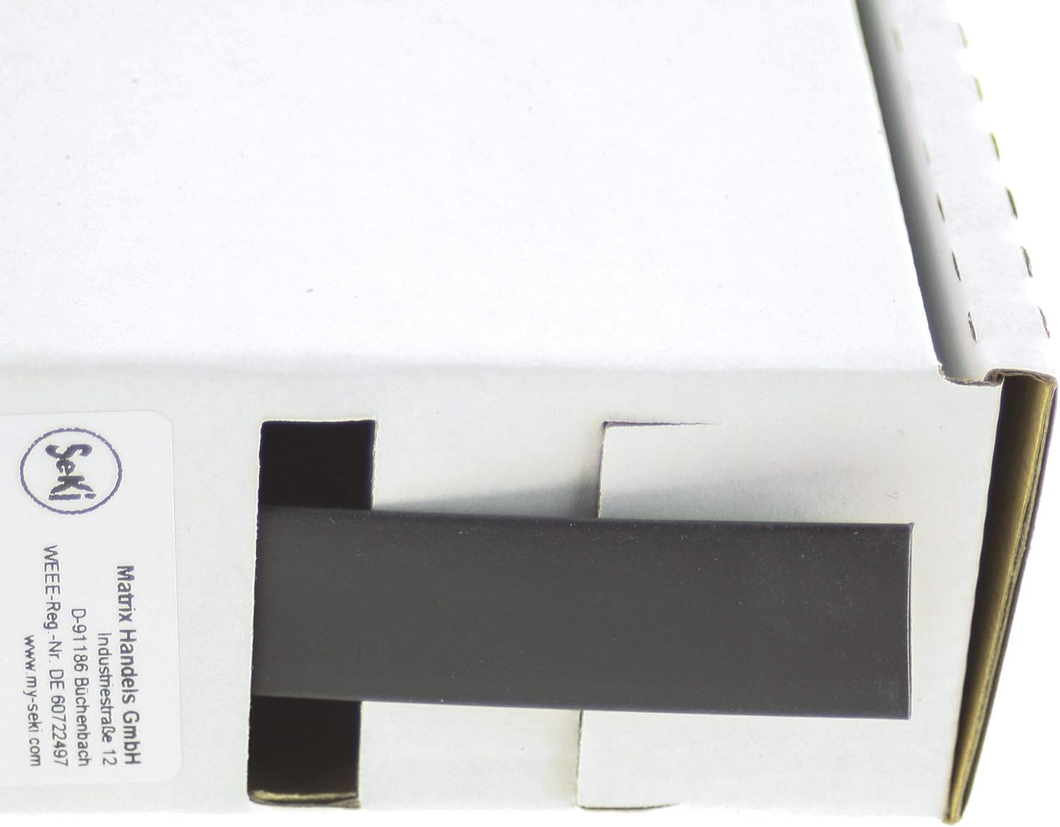 SeKi Heat Shrink Tubing White 2:1 4.8-2.4 mm 9.5 m Dispenser Box, Black, 12,7 > 6,4mm - Image 5