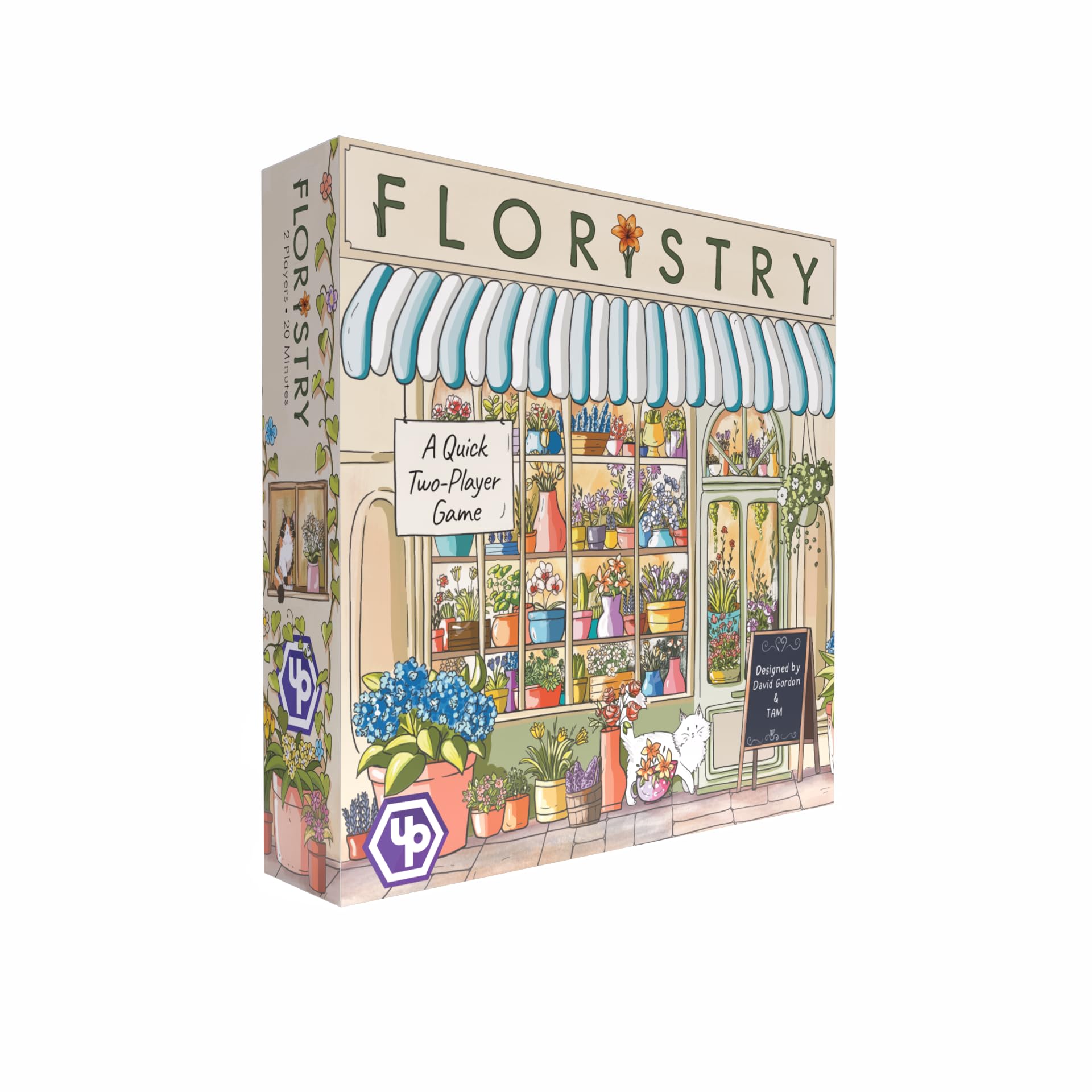 Photo 1 of UP Games Floristry Board Game - Competitive Flower Auction & Storefront Design! Fun & Creative Strategy Game for Family, Kids & Adults, Ages 12+, 2 Players, 20 Min Playtime
