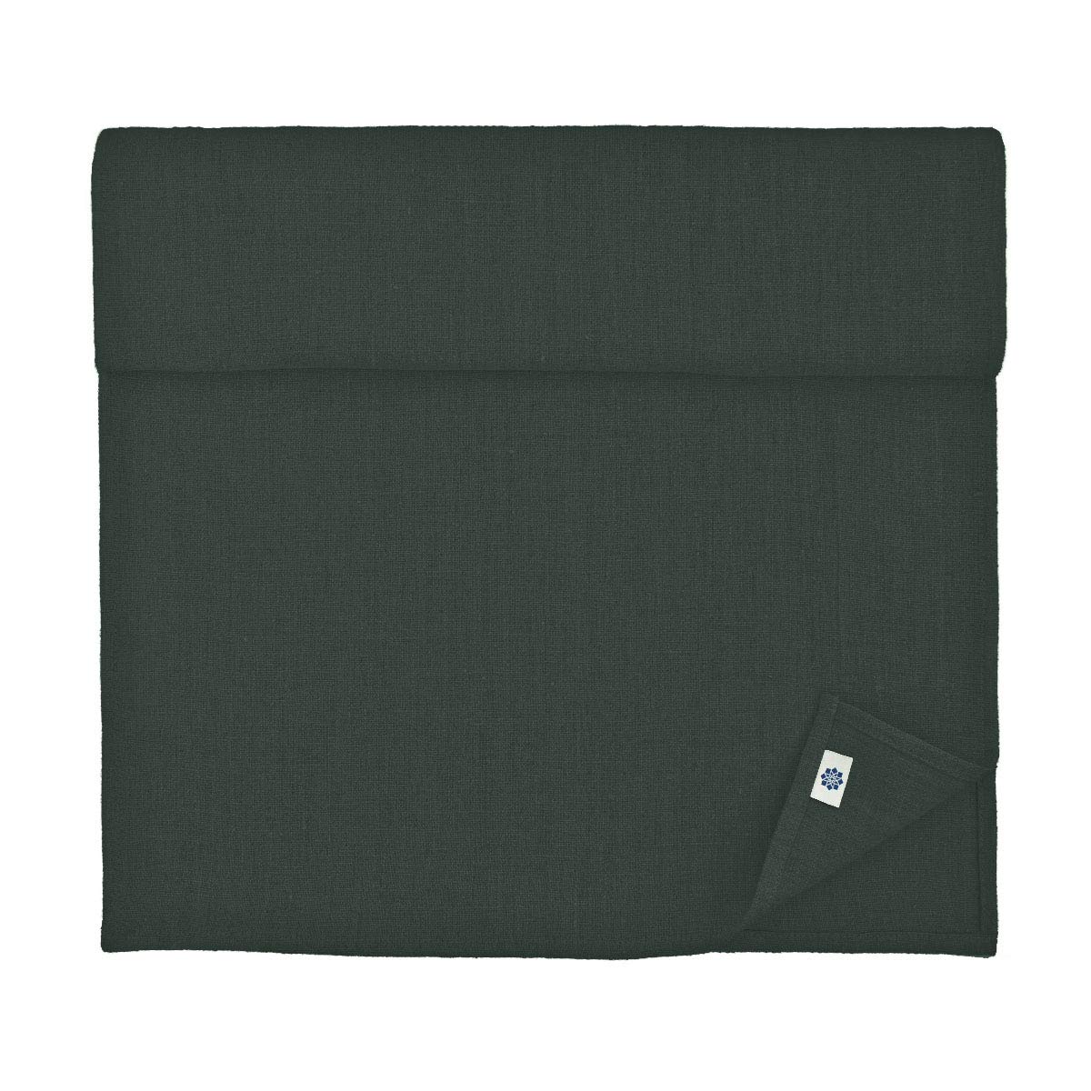 Linen & Cotton Table Runner Cloth Hygge in 100% Linen, Black (40 x 220 cm) Washable Rectangle Runner for Home Decoration Kitchen Dining Party Festival Brunch Christmas